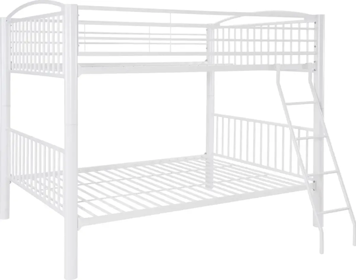 Rufio Full Over Full Bunk Bed - White