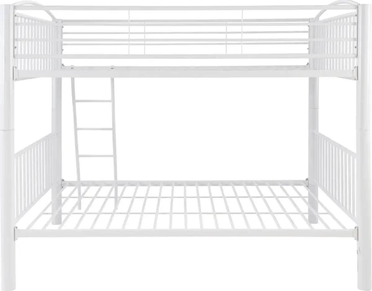 Rufio Full Over Full Bunk Bed - White