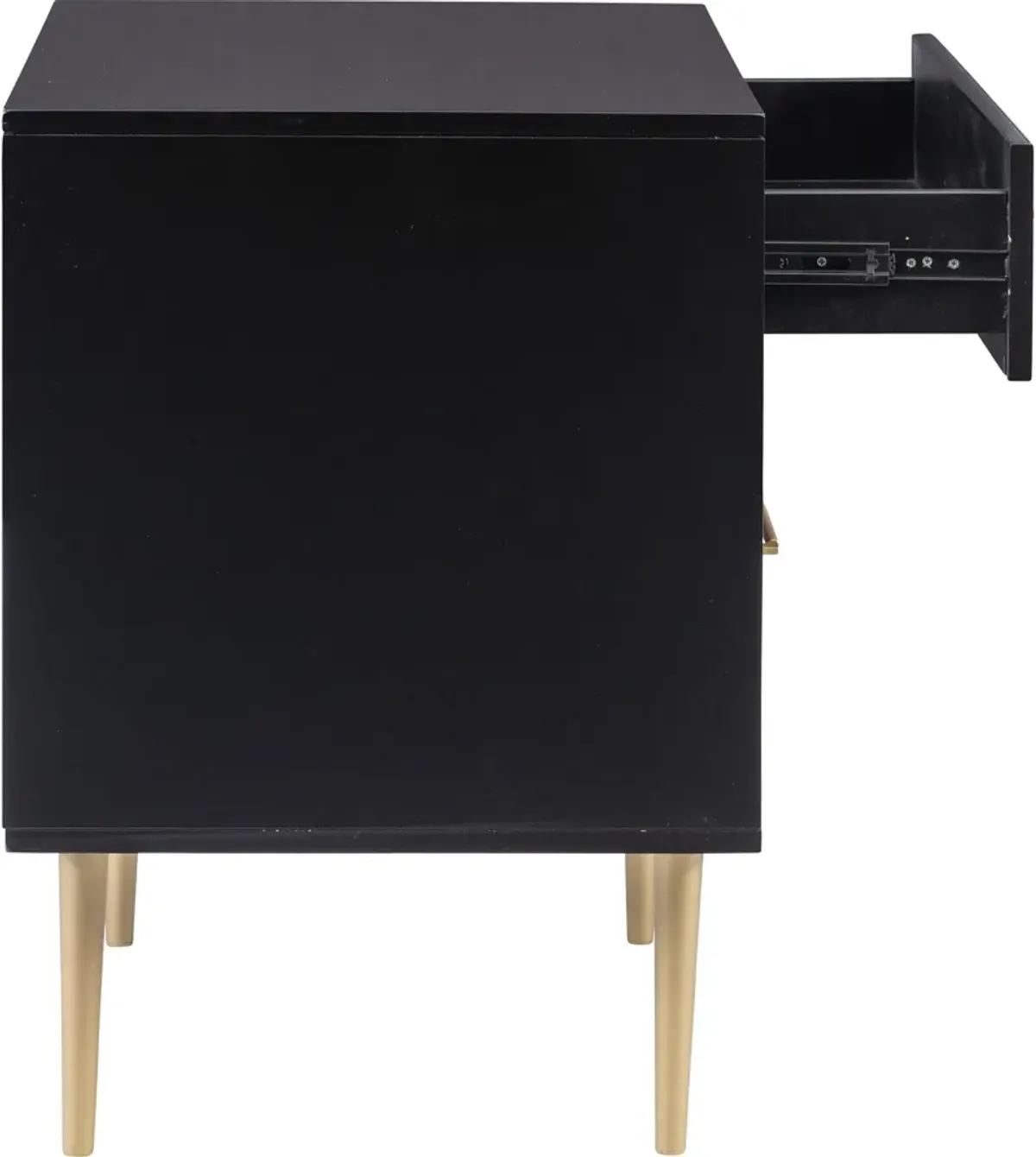 Sumo 2 Drawer Nightstand - Black