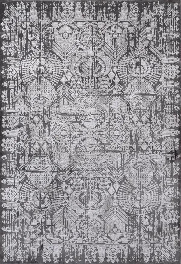 Yarrow 5' x 8' Area Rug - Gray/Black