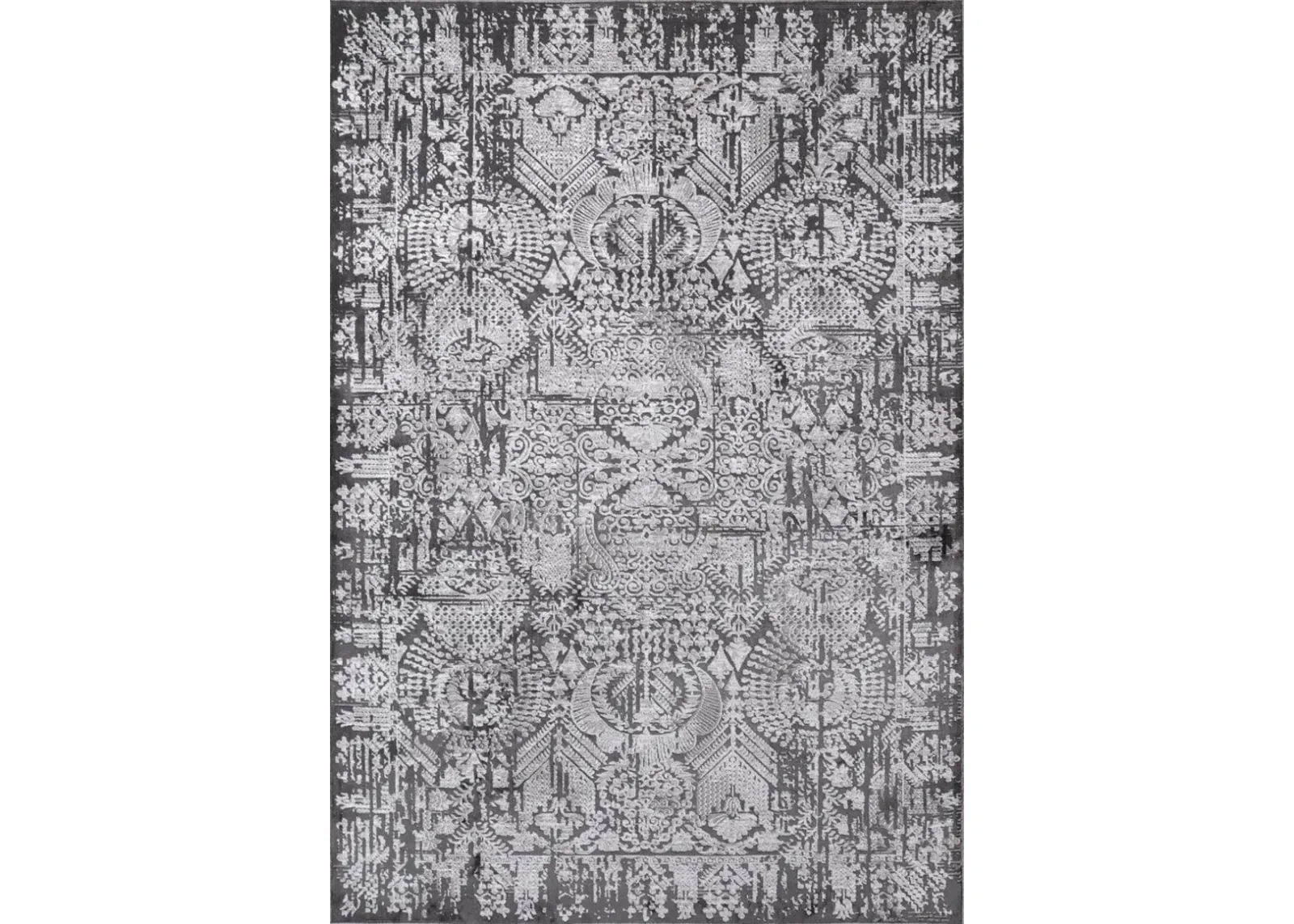 Yarrow 5' x 8' Area Rug - Gray/Black