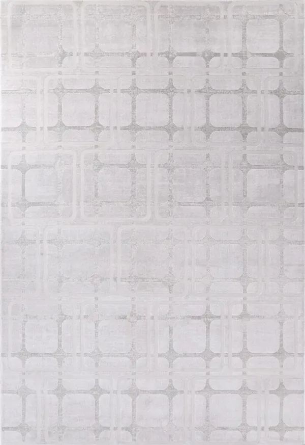 Enoki 5' x 8' Area Rug - Beige/Silver