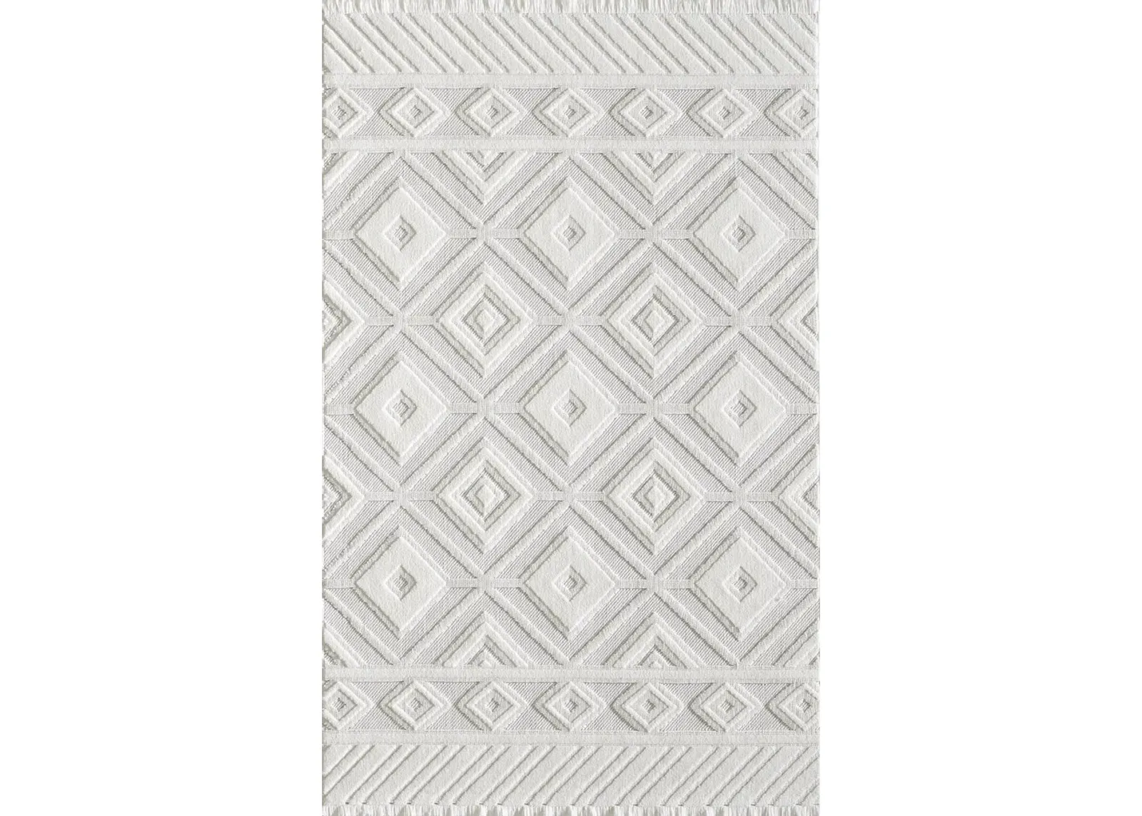 Cremini 5' x 7' Area Rug - White