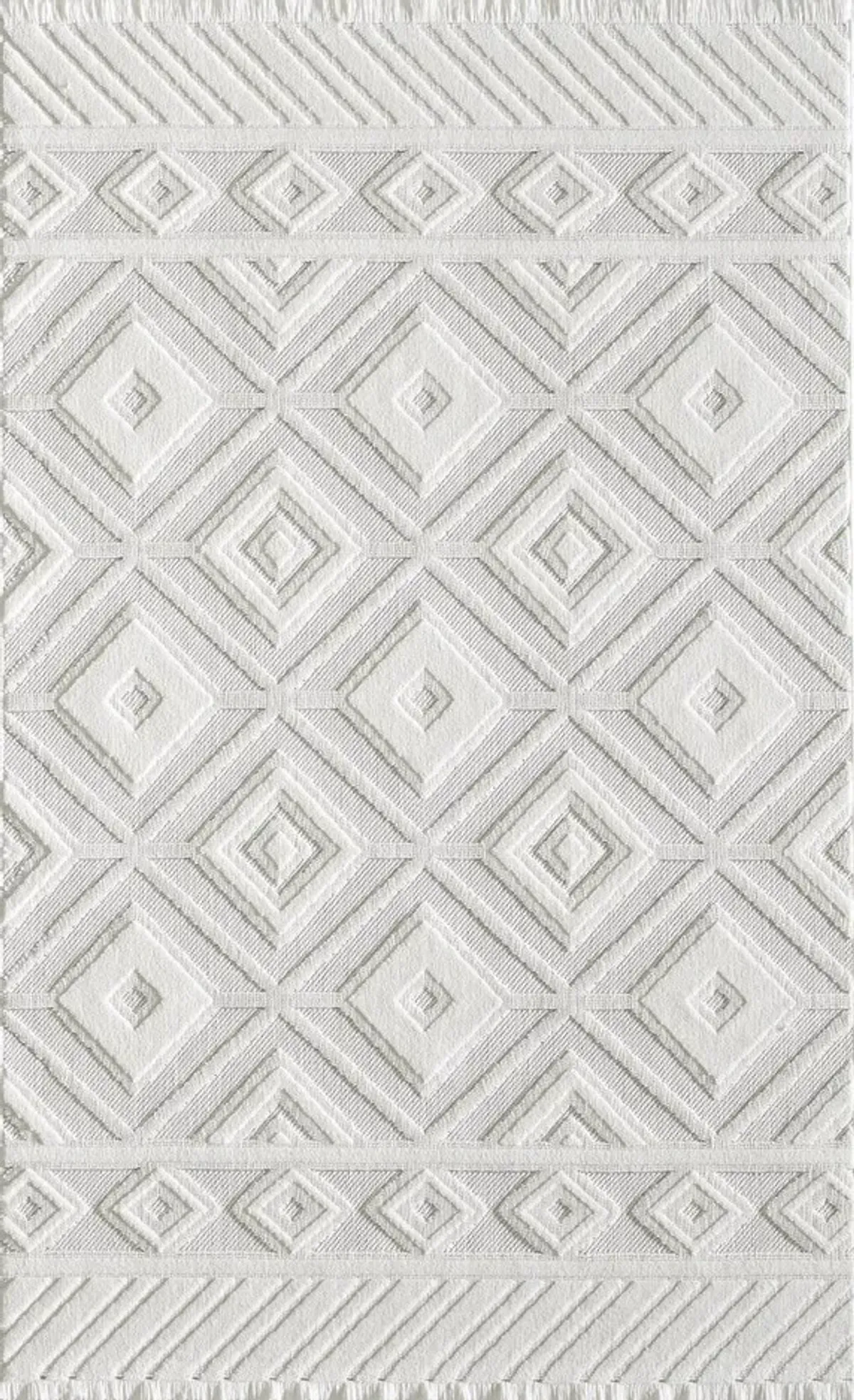 Cremini 5' x 7' Area Rug - White