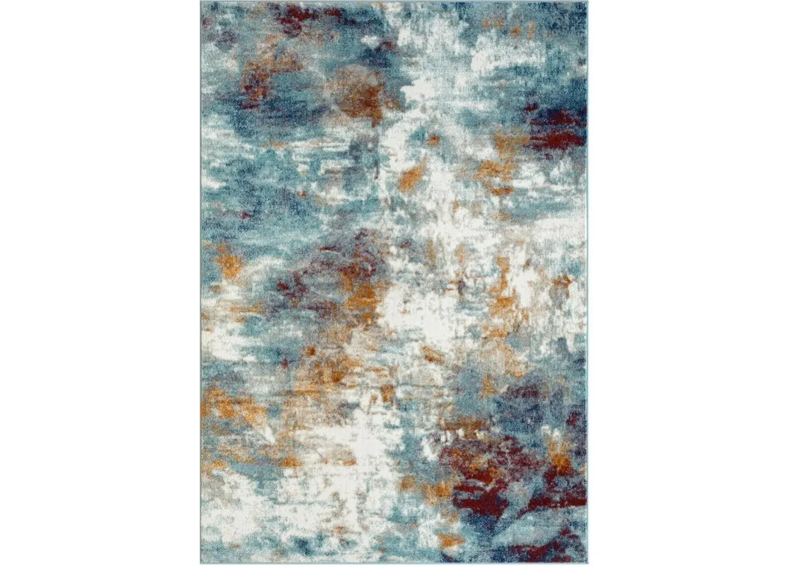 Atarah 5' x 7' Area Rug - Blue/Orange