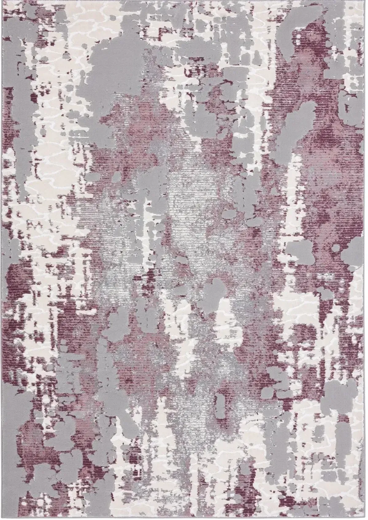 Ezra 4' x 6' Area Rug - Gray/Pink