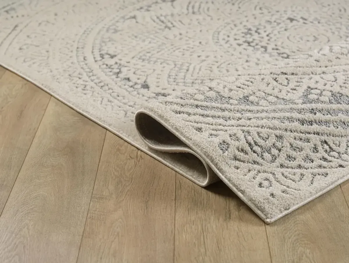 Esona 8' x 10' Area Rug - Cream/Gray