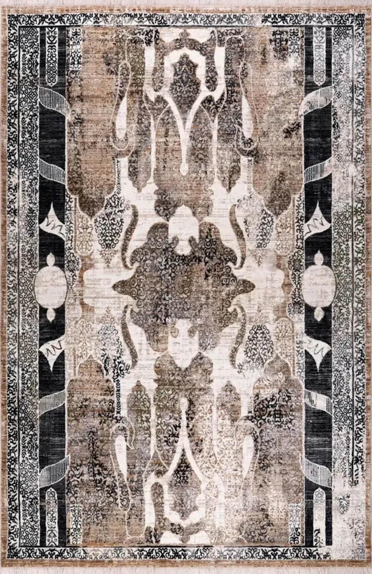 Brinelli 5' x 8' Area Rug - Tan/Black