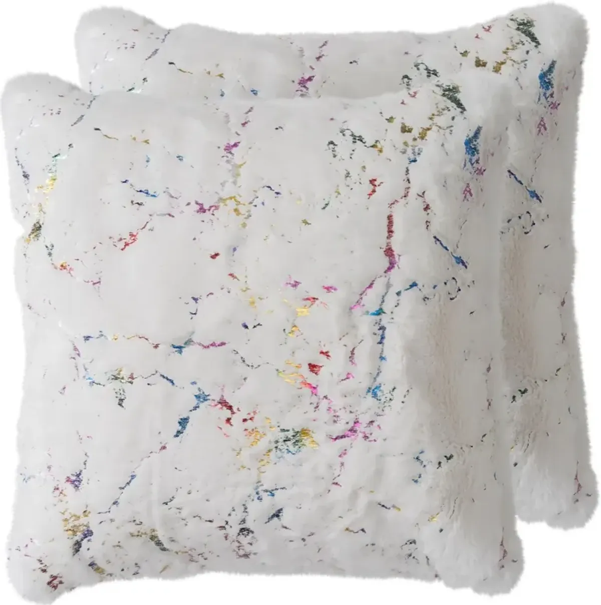 Kashi 2-Pack 20" x 20" Accent Pillows - White/Multicolor