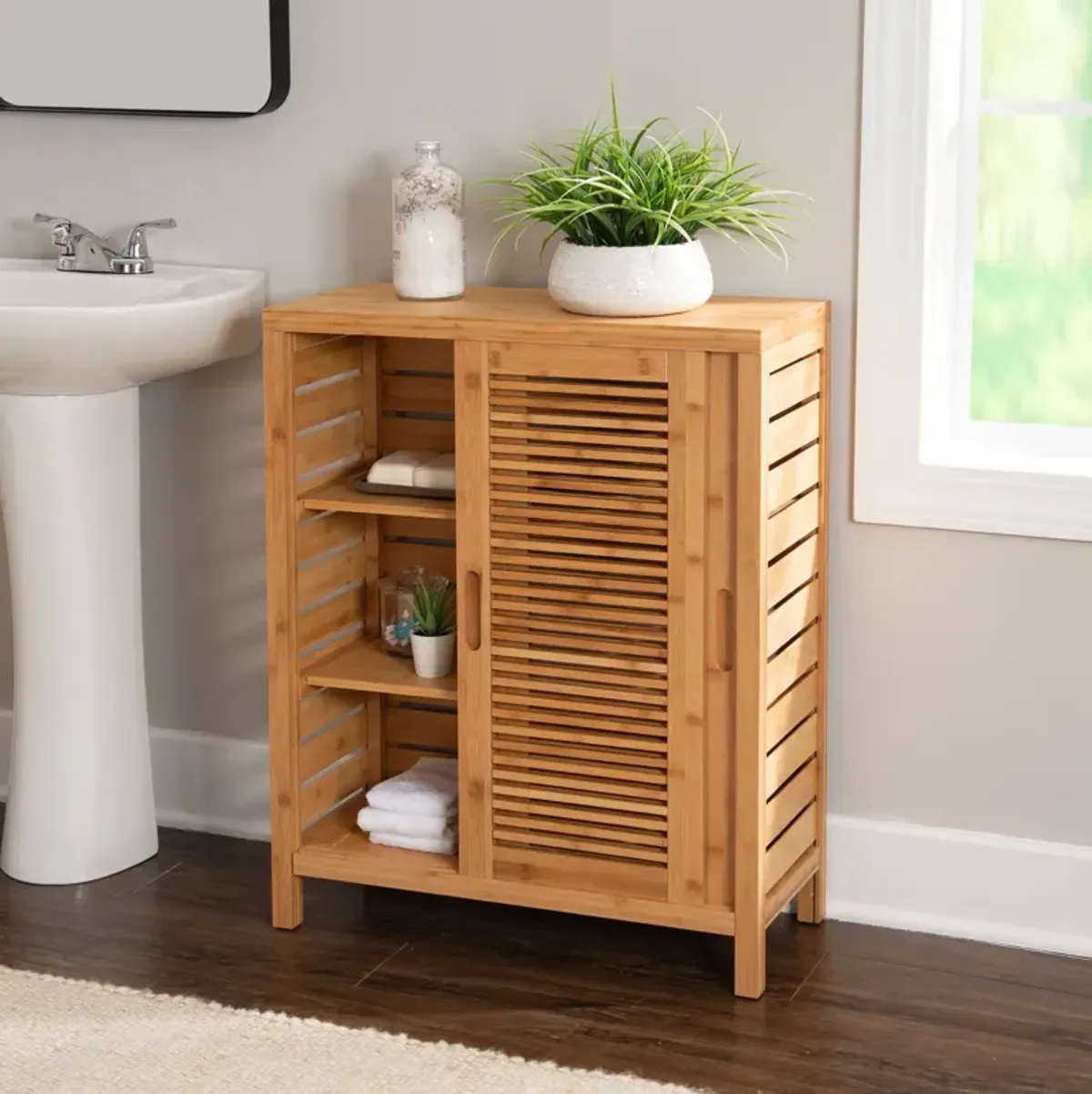 Ambel Two Door Cabinet - Natural