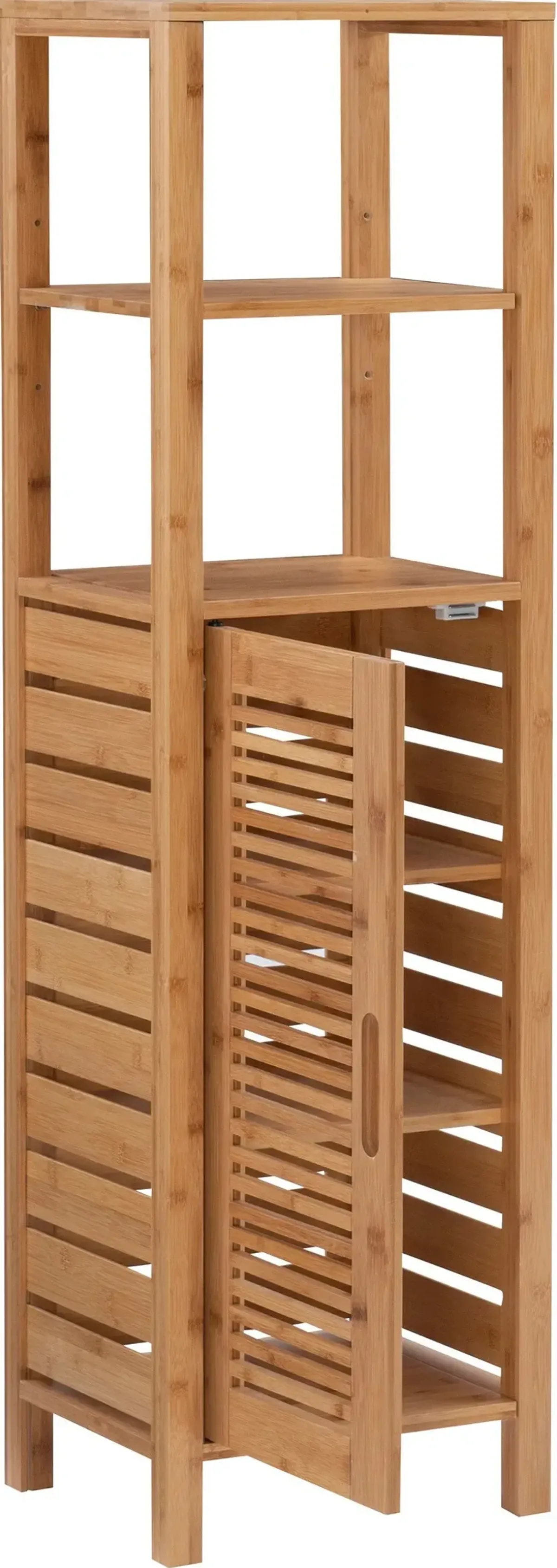 Ambel One Door Cabinet With Shelves - Natural