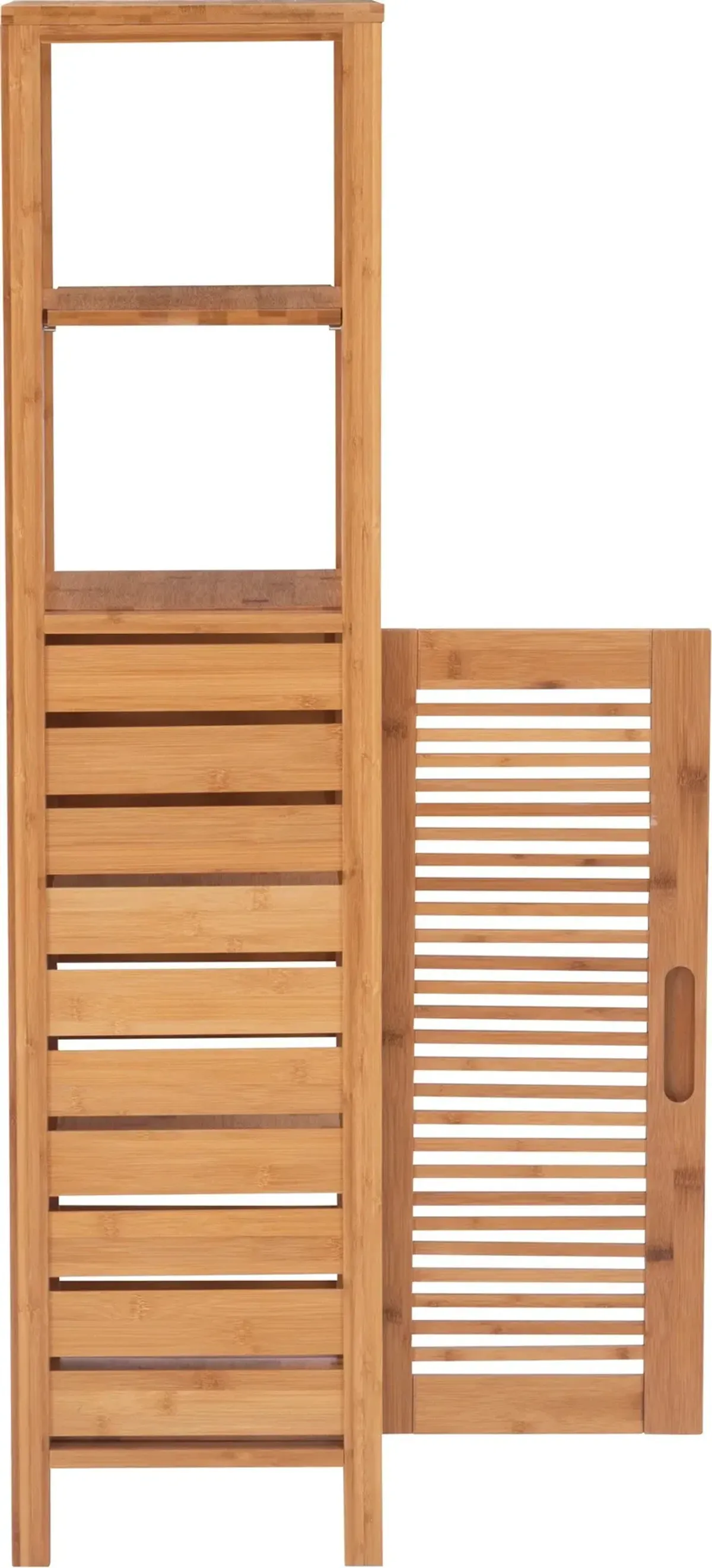 Ambel One Door Cabinet With Shelves - Natural