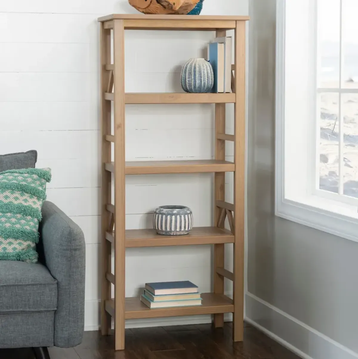 Kayden Bookcase - Driftwood