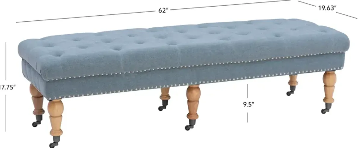 Cynthia 62" Bench - Blue