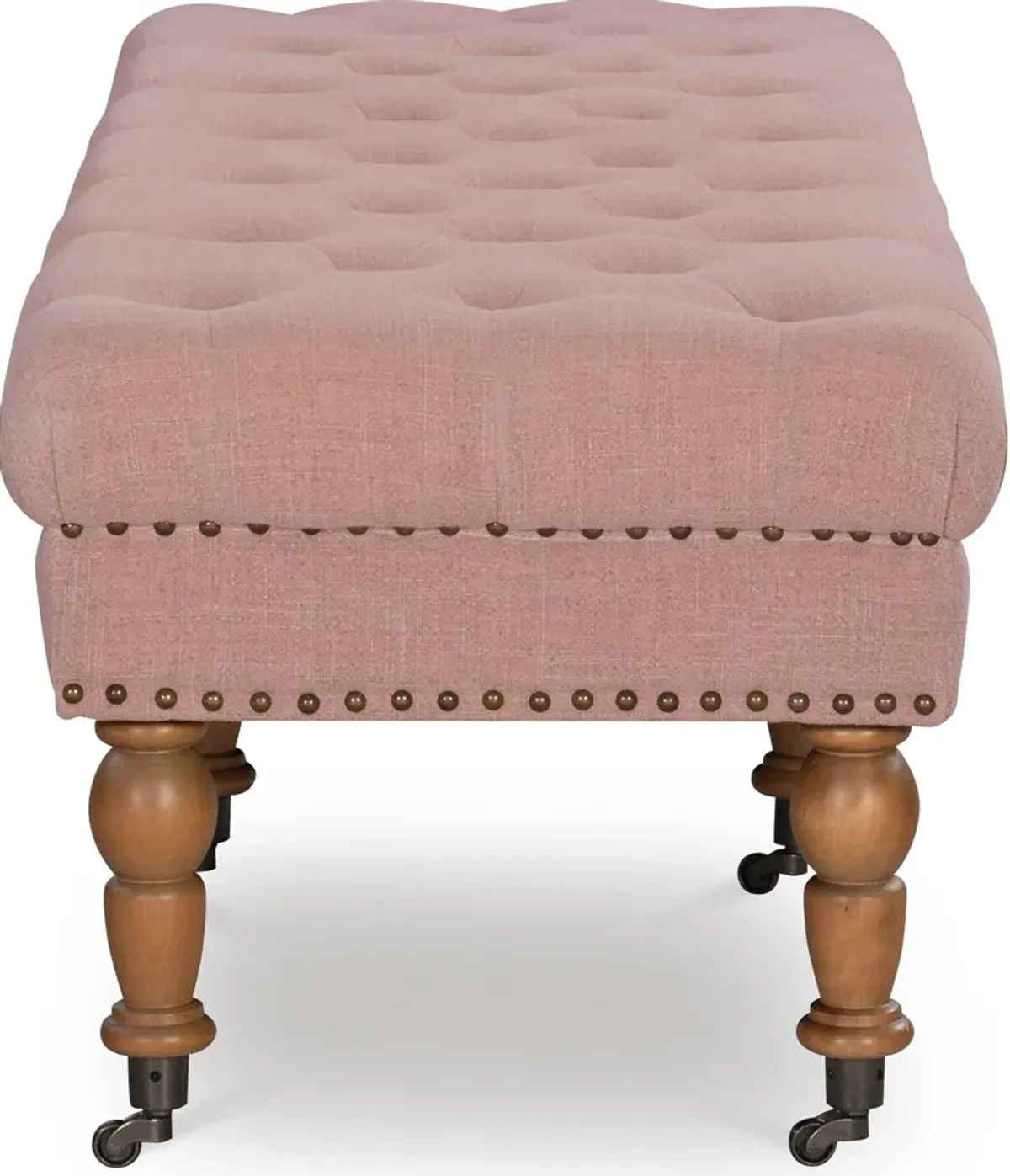 Cynthia 62" Bench - Pink