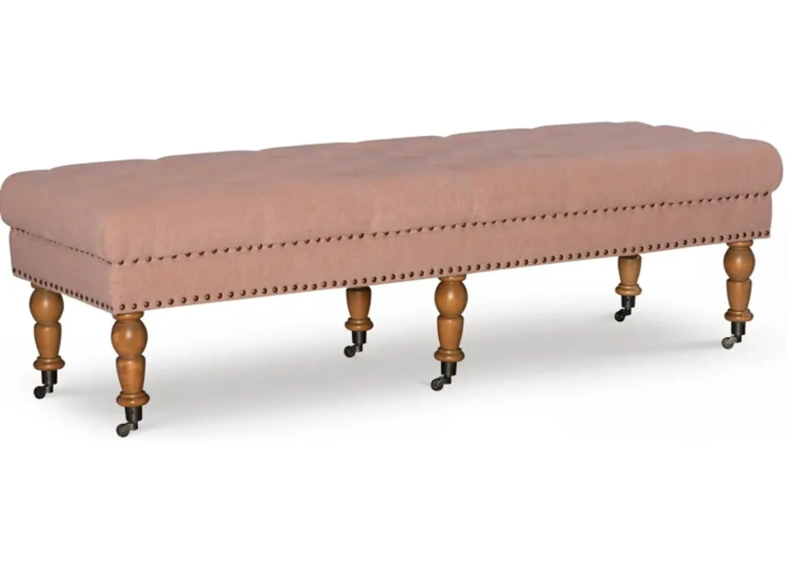 Cynthia 62" Bench - Pink