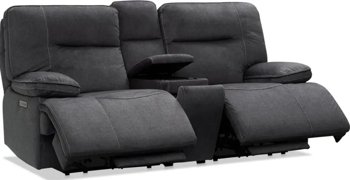 Warner Dual-Power Reclining Loveseat