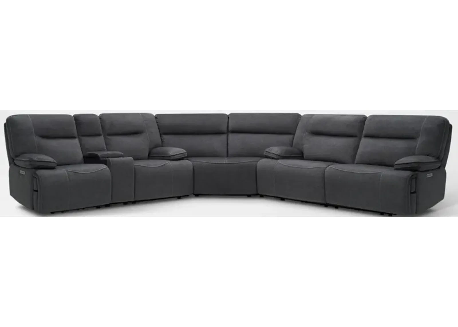 Warner 3-Piece Dual-Power Reclining Sectional