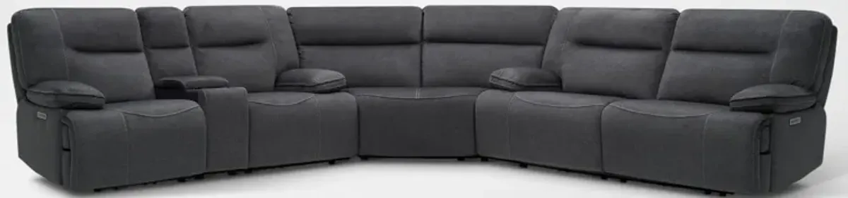 Warner 3-Piece Dual-Power Reclining Sectional