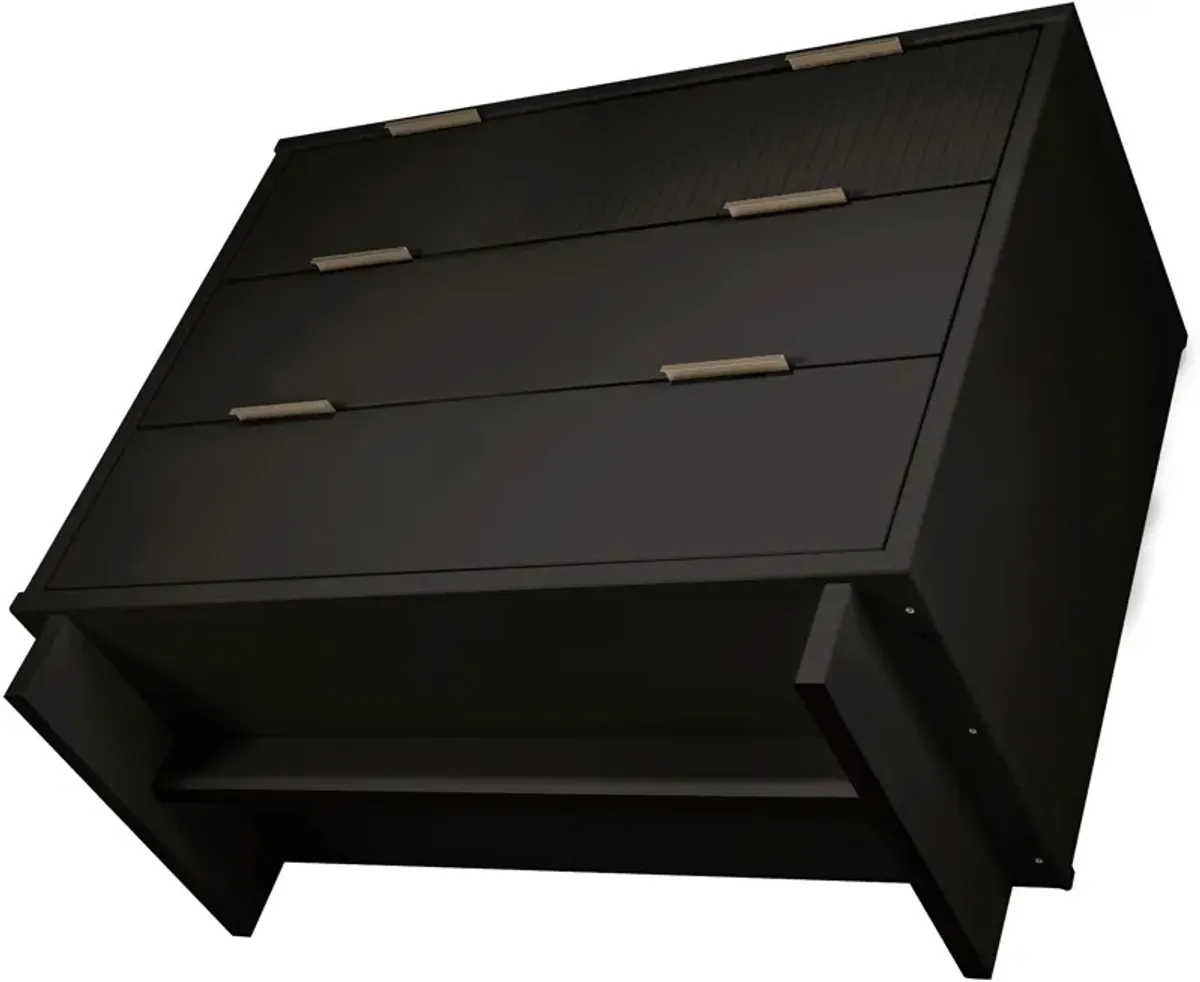 Kenya 3 Drawer Dresser - Black