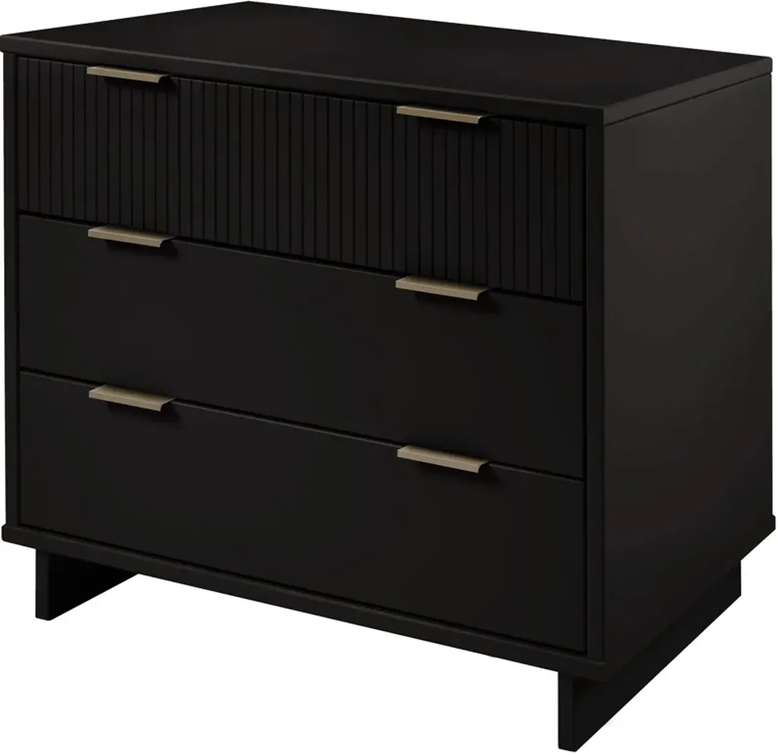 Kenya 3 Drawer Dresser - Black