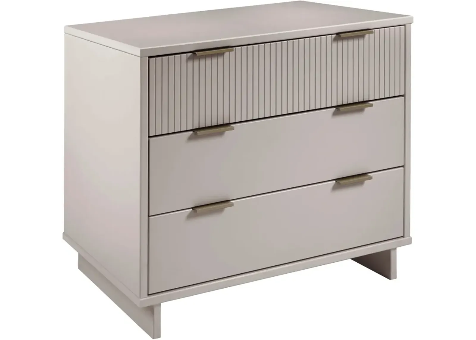 Kenya 3 Drawer Dresser - Light Grey