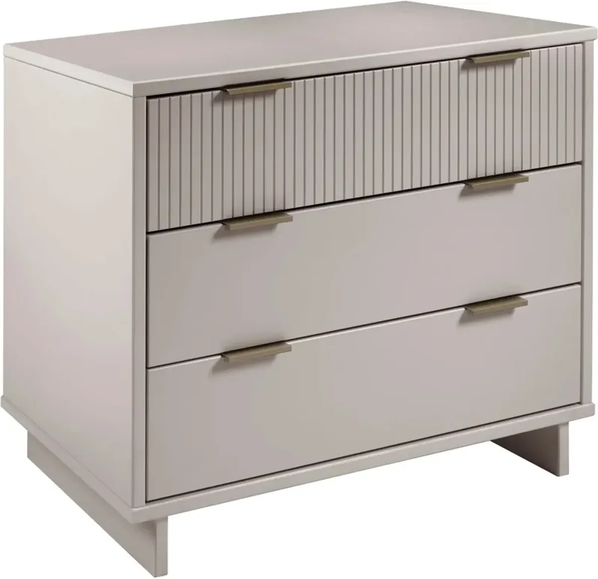 Kenya 3 Drawer Dresser - Light Grey