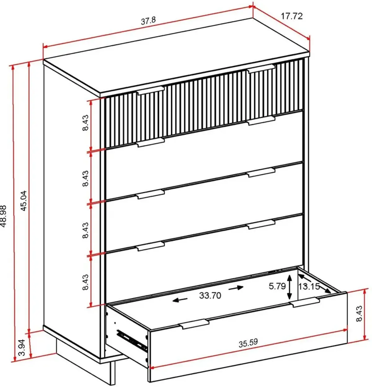 Kenya Chest - White