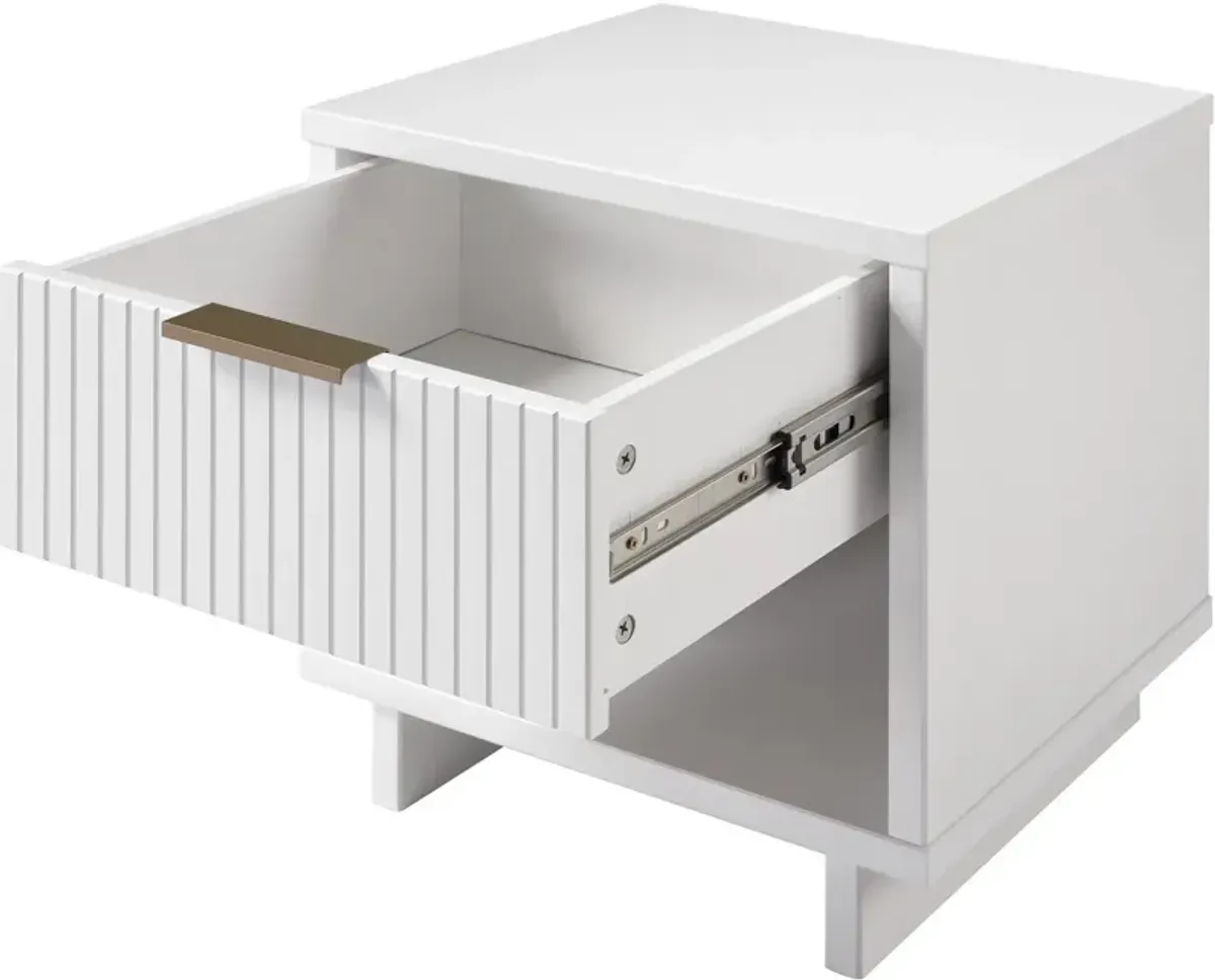 Kenya Nightstand - White