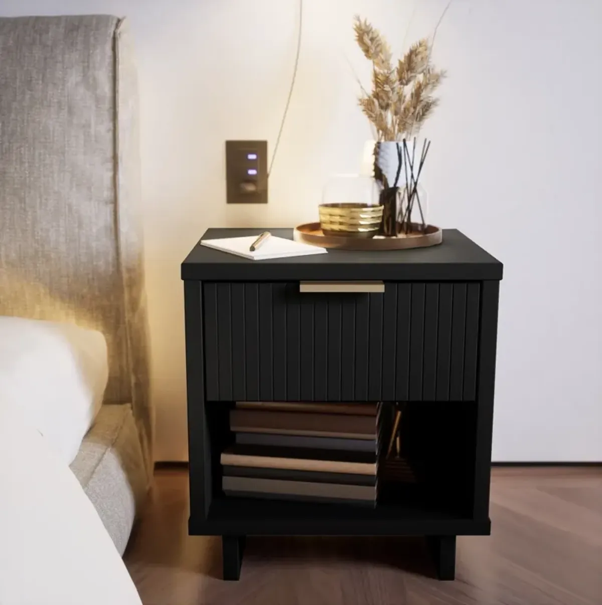 Kenya Nightstand - Black