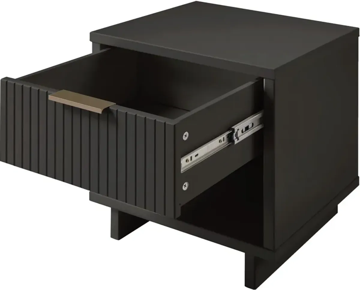 Kenya Nightstand - Dark Grey