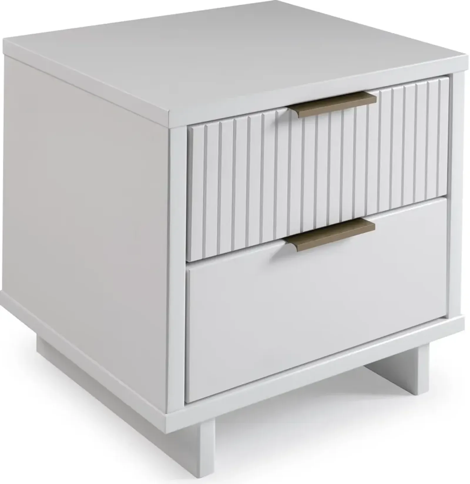 Kenya 2 Drawer Nightstand - White