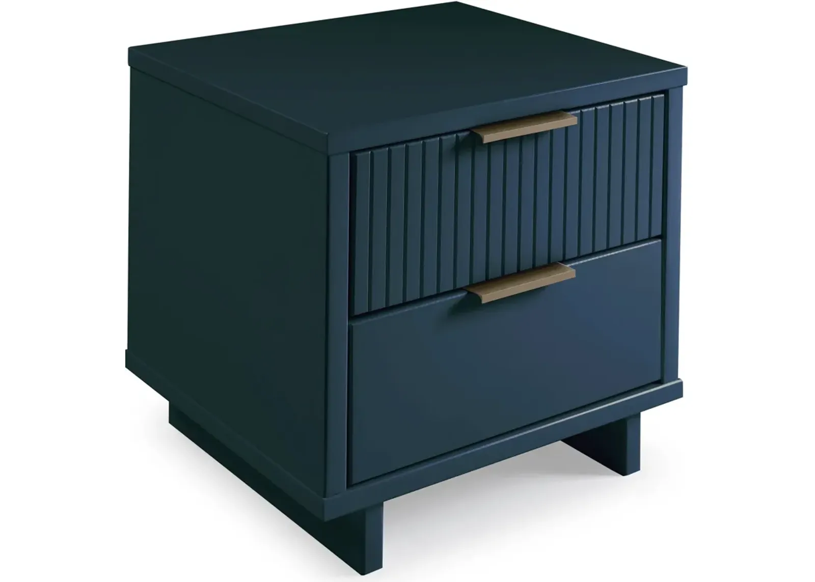 Kenya 2 Drawer Nightstand - Midnight Blue