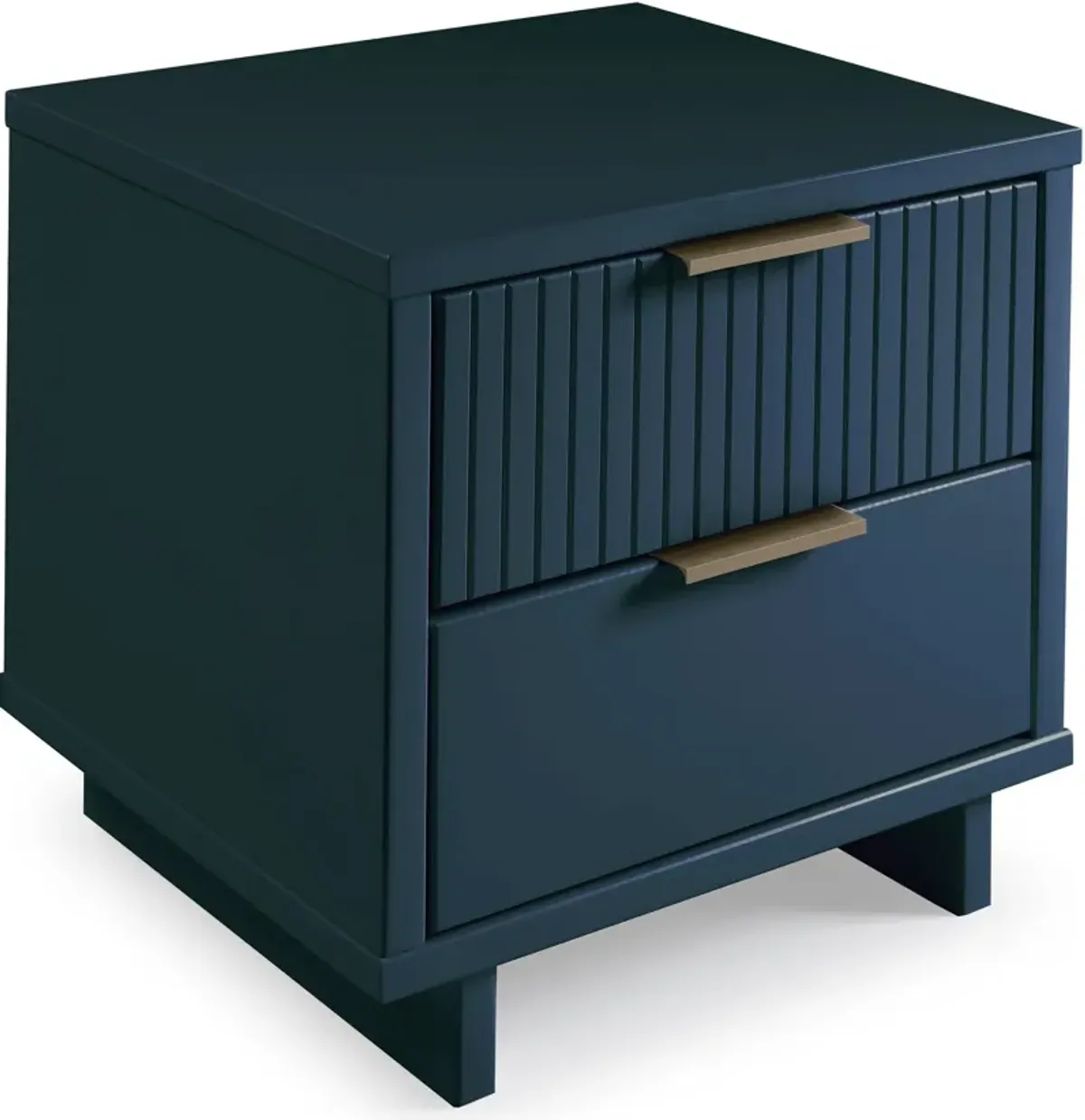 Kenya 2 Drawer Nightstand - Midnight Blue