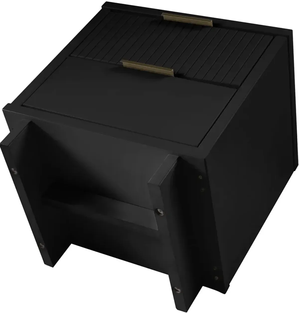 Kenya 2 Drawer Nightstand - Black