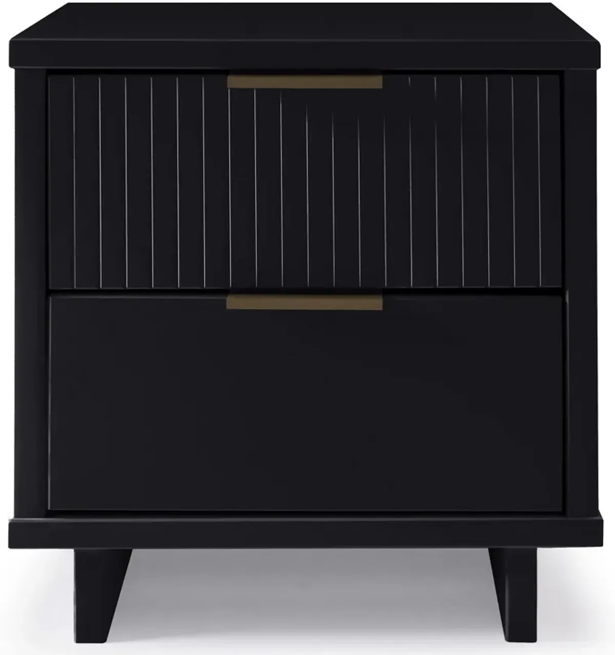 Kenya 2 Drawer Nightstand - Black