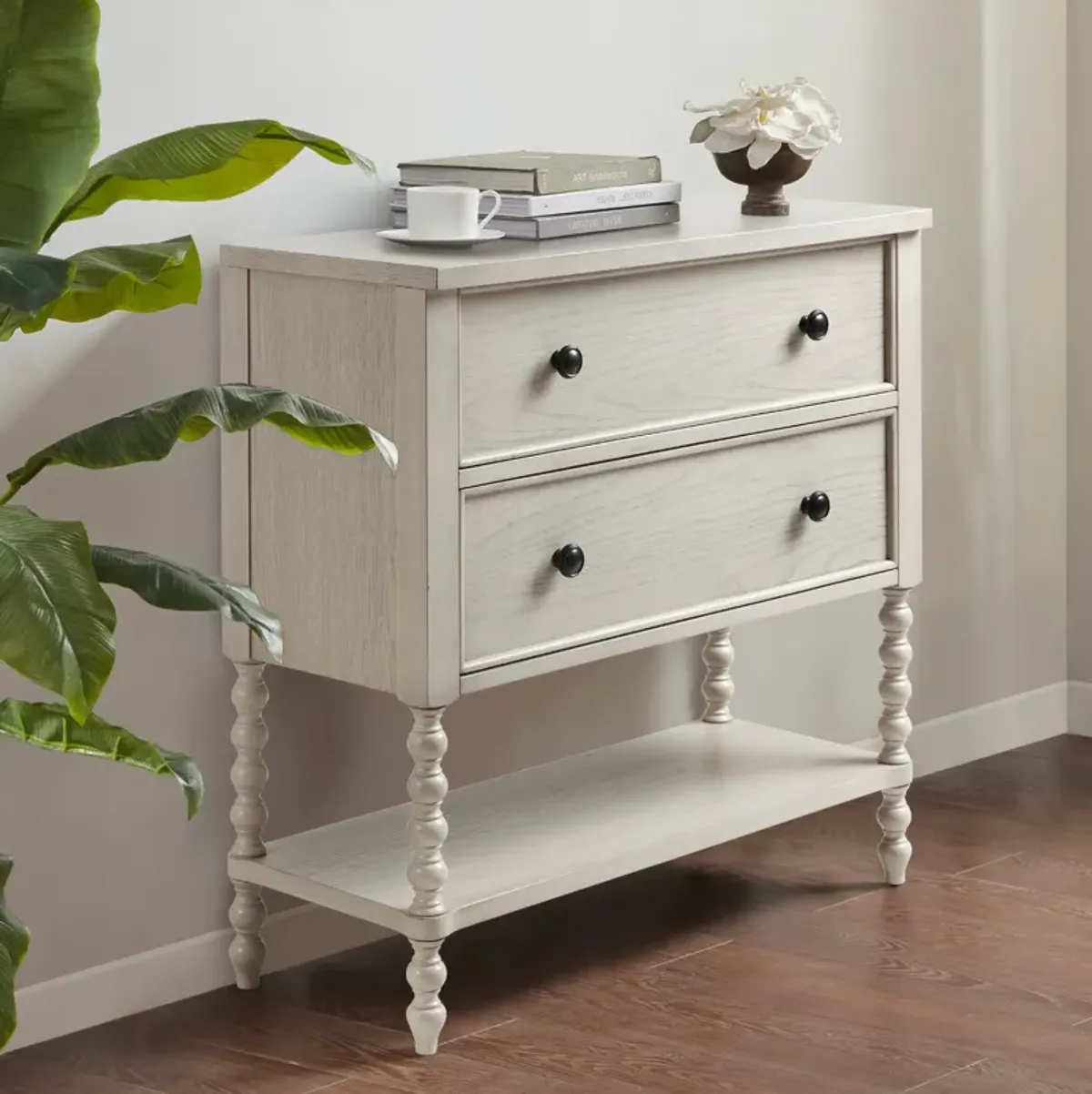 Hillary 2-Drawer Accent Chest - White