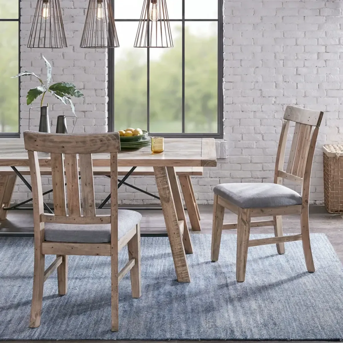 Rosario Set of 2 Dining Chairs - Natural