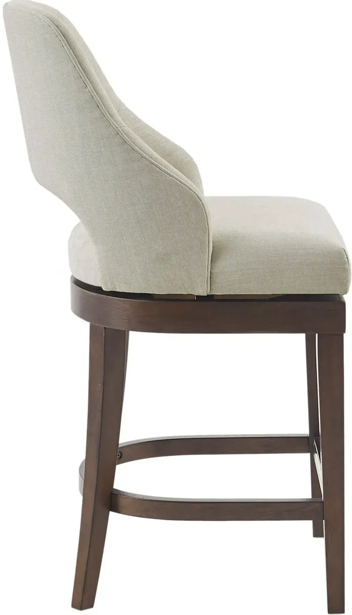 Abbey Swivel Counter-Height Stool - Cream