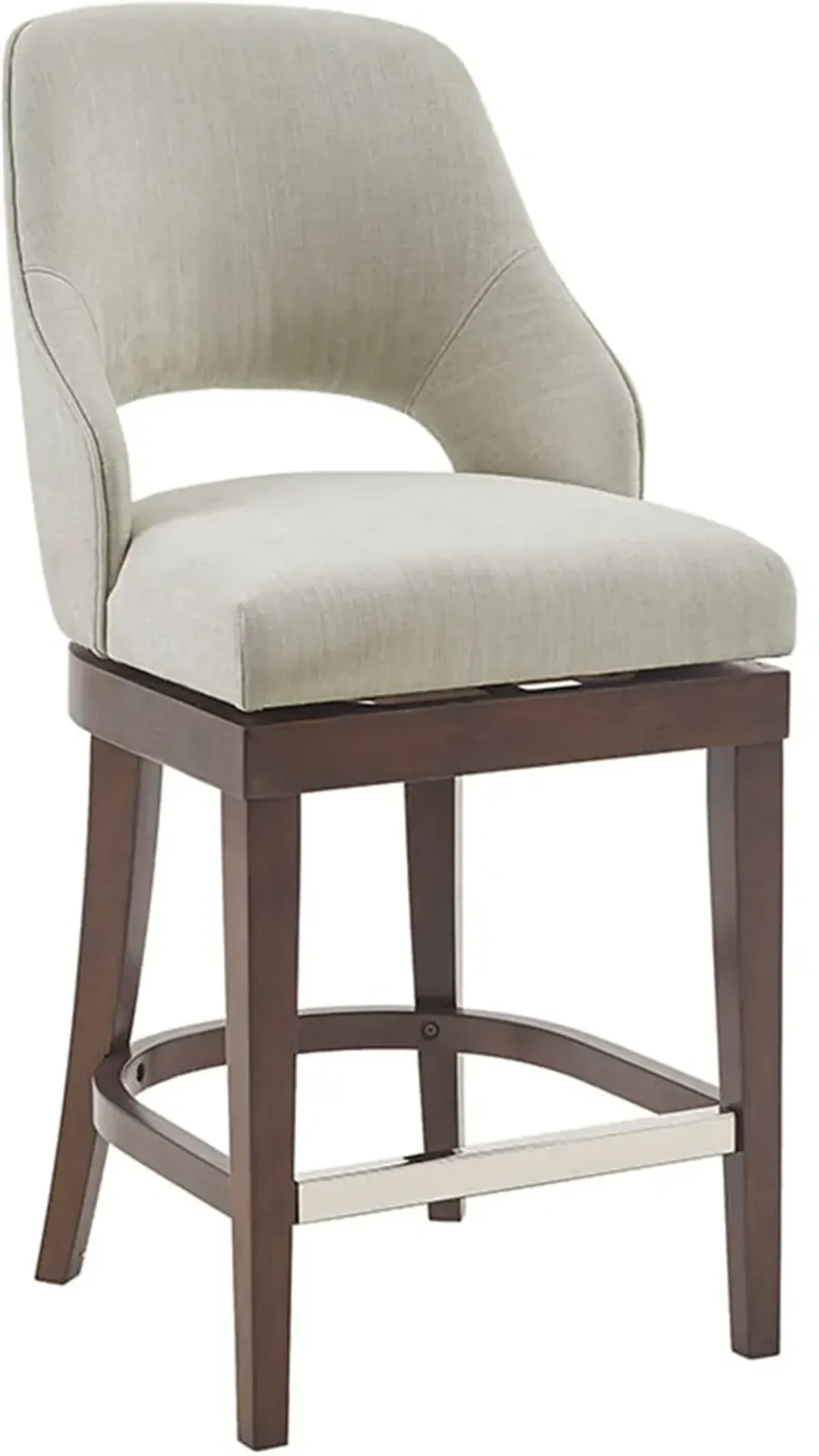 Abbey Swivel Counter-Height Stool - Cream