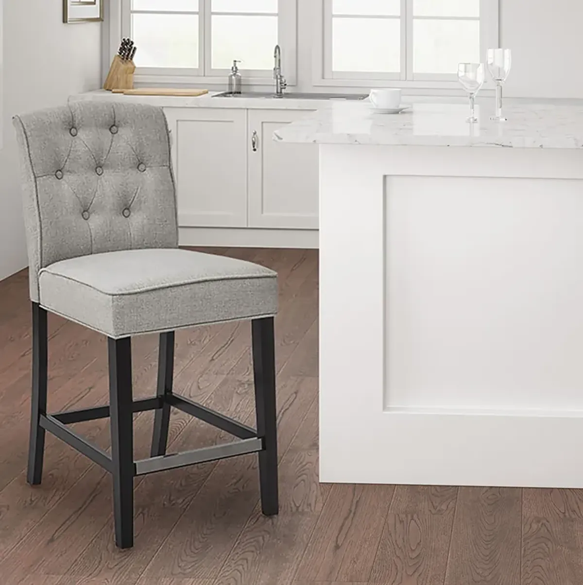 Rossler Counter-Height Stool - Gray