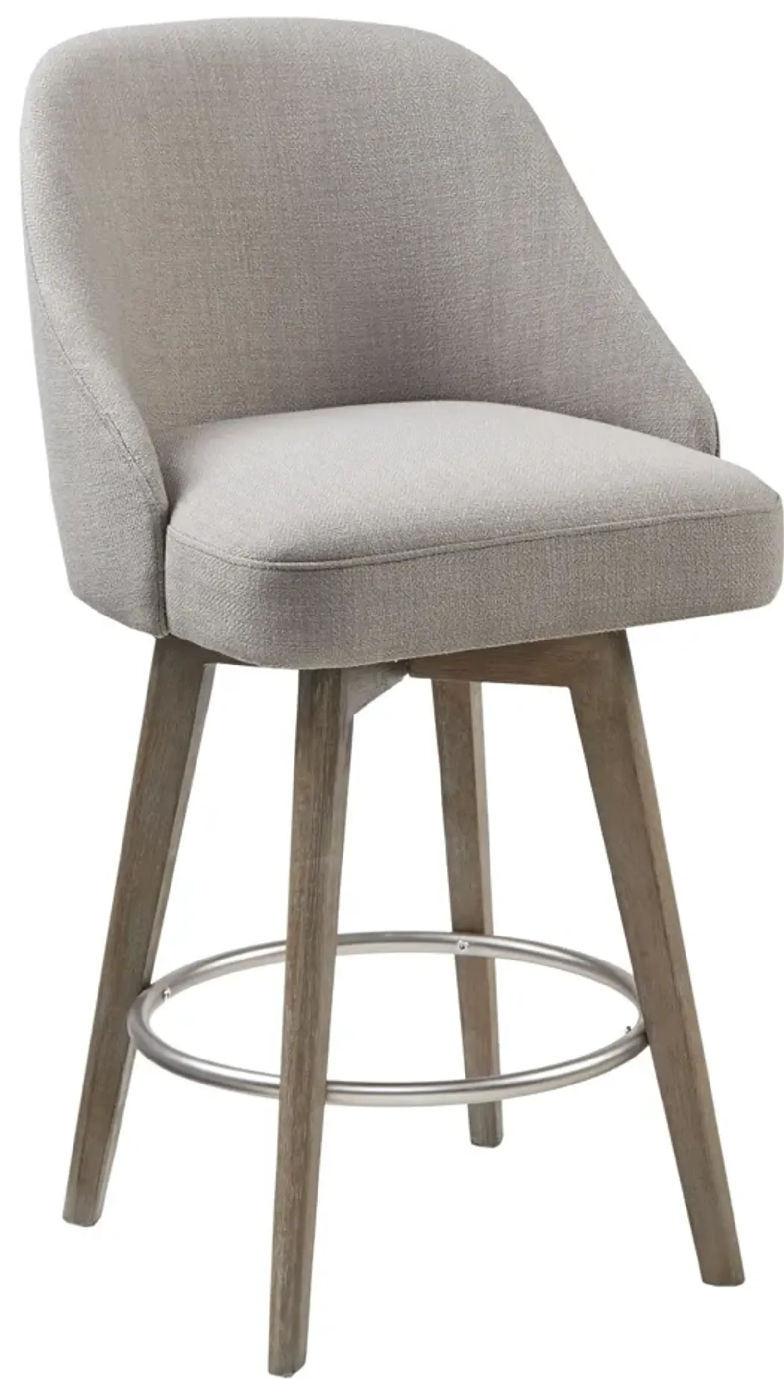 Denton Swivel Counter-Height Stool - Gray