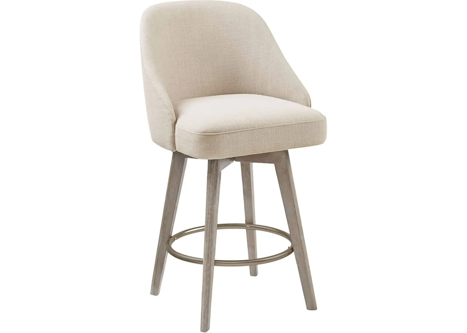 Denton Swivel Counter-Height Stool - Cream