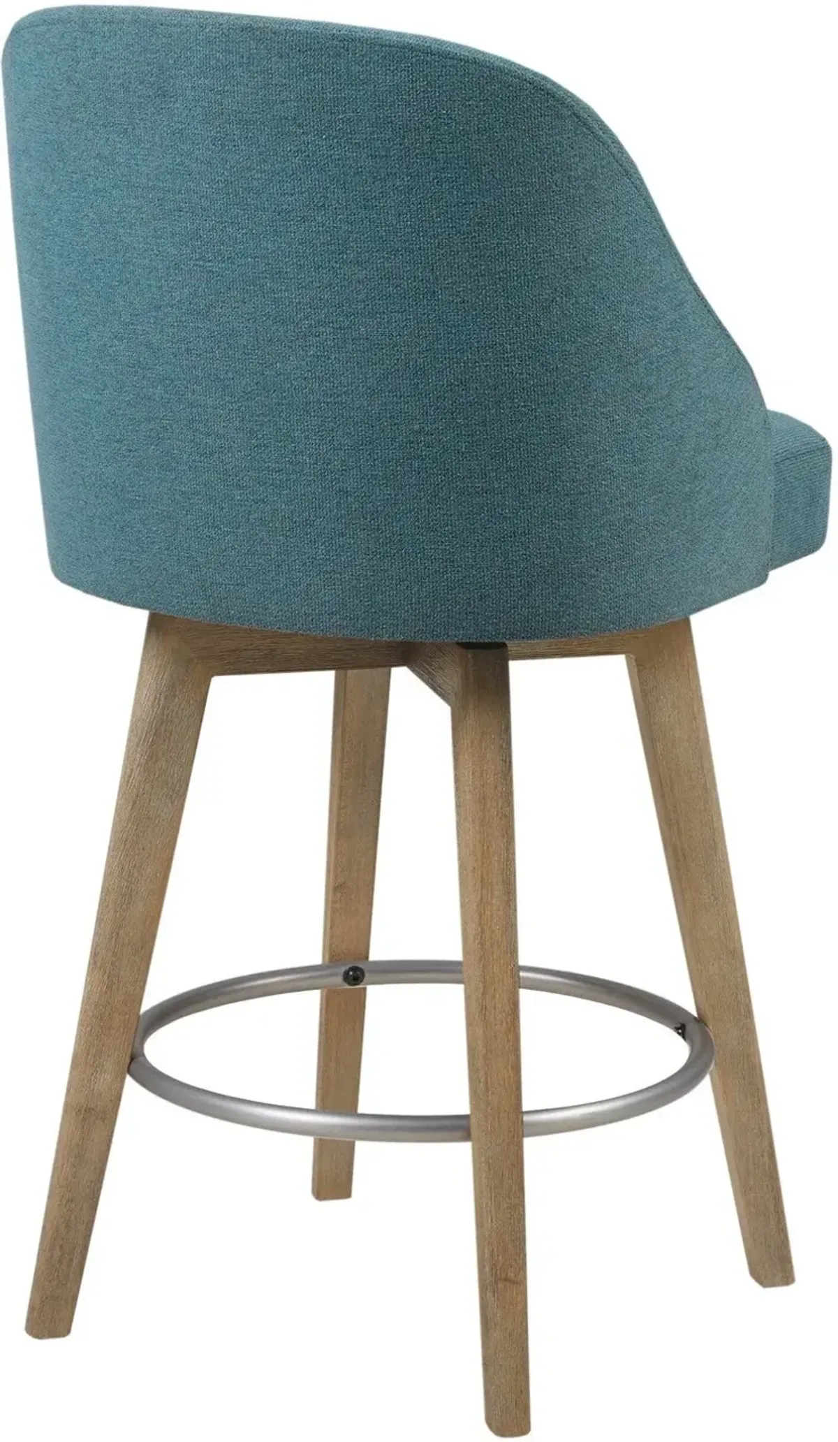 Denton Swivel Counter-Height Stool - Blue