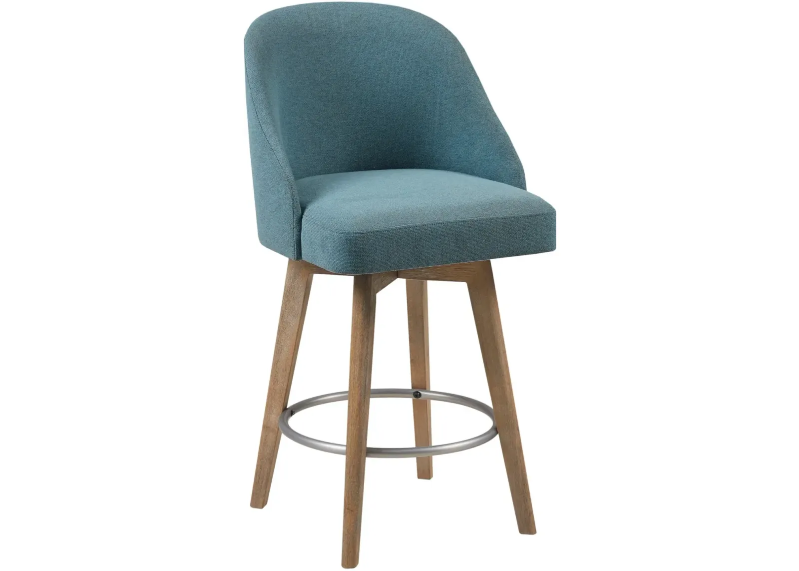 Denton Swivel Counter-Height Stool - Blue