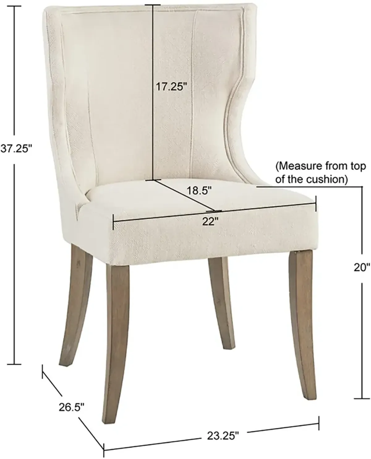 Zander Dining Chair - Cream