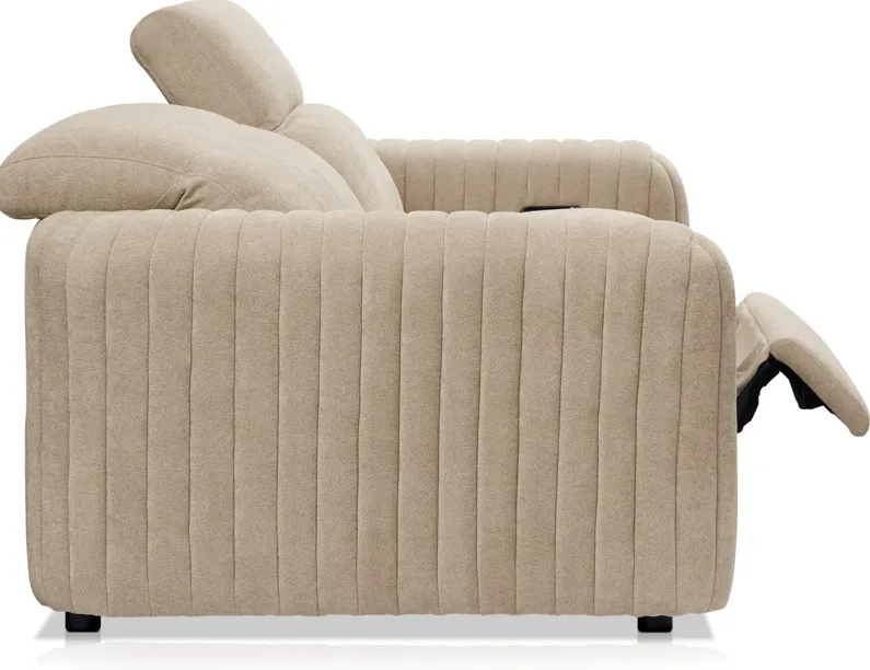 Soho Dual-Power Reclining 2-Piece Sofa - Sand | Furniture.com