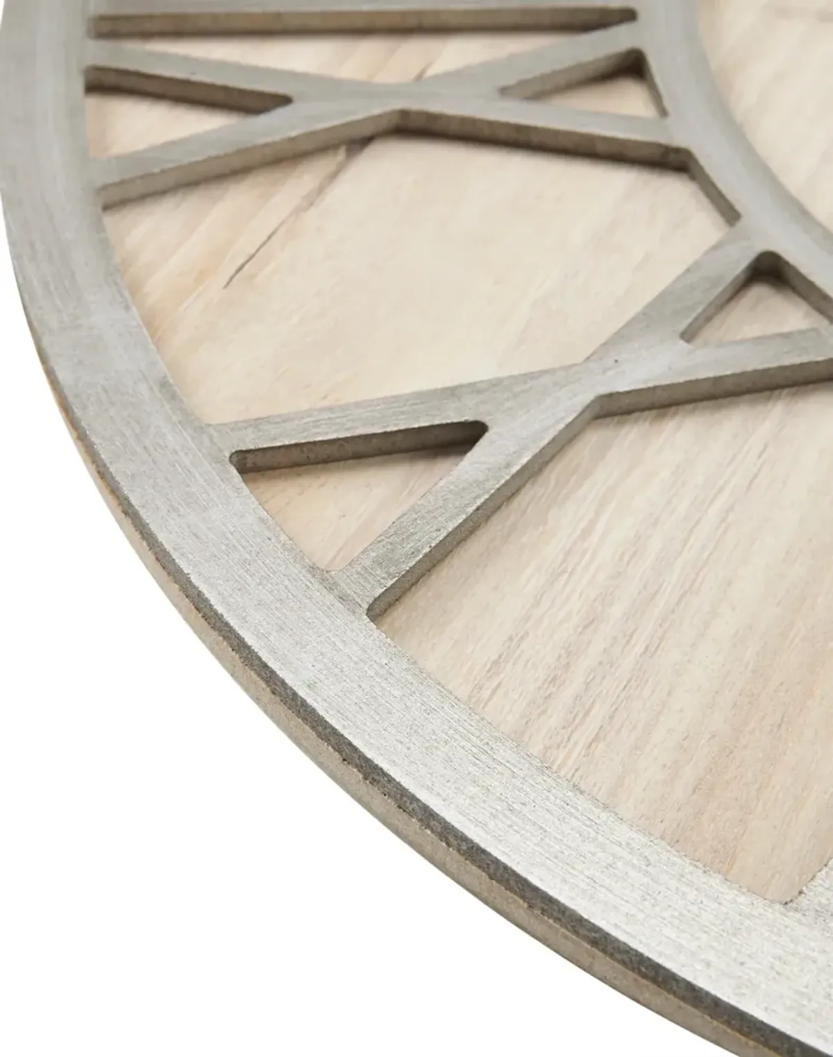 Walt Wall Clock - Natural/Gray