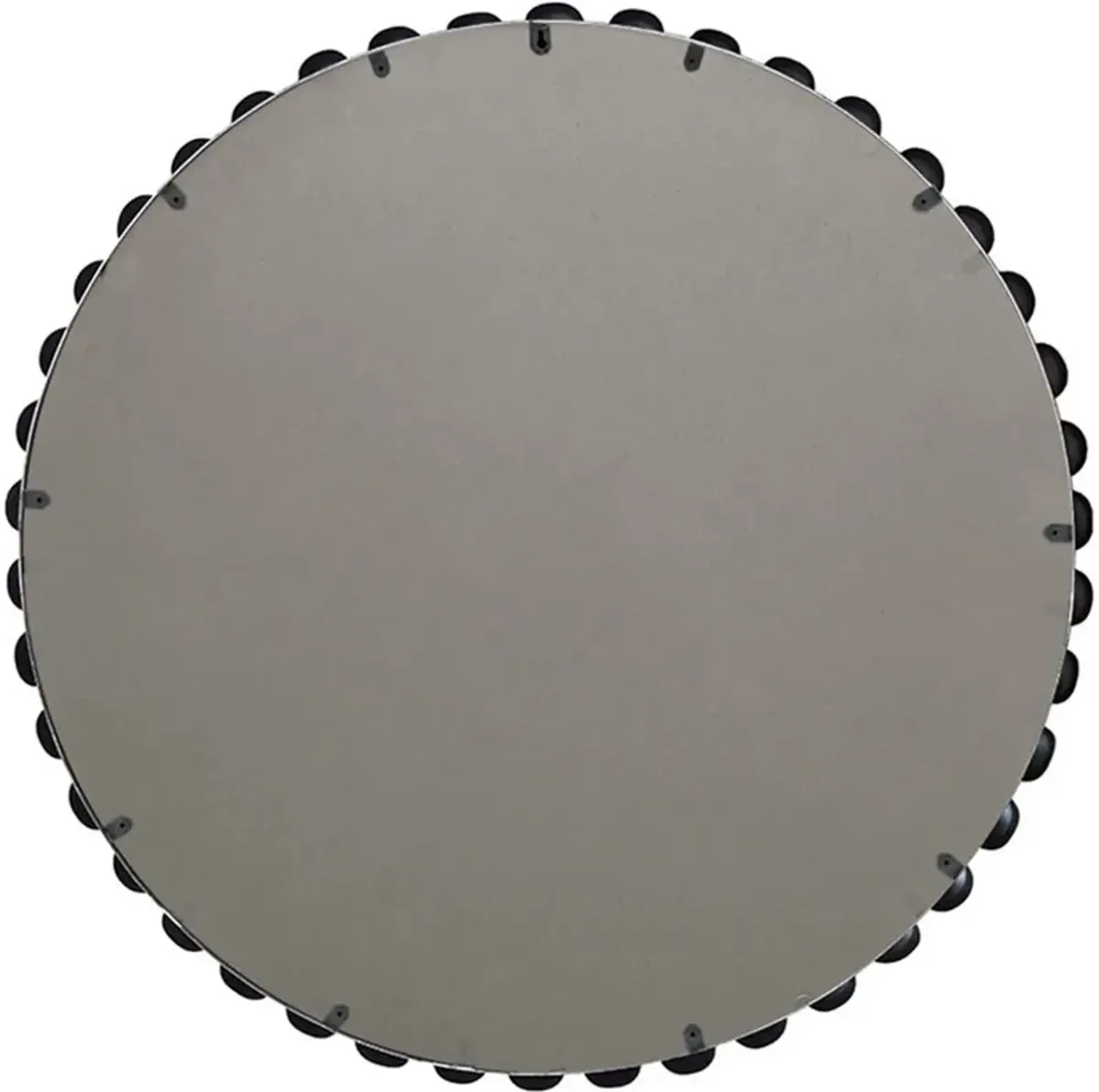 Button 36'' Round Wall Mirror - Black