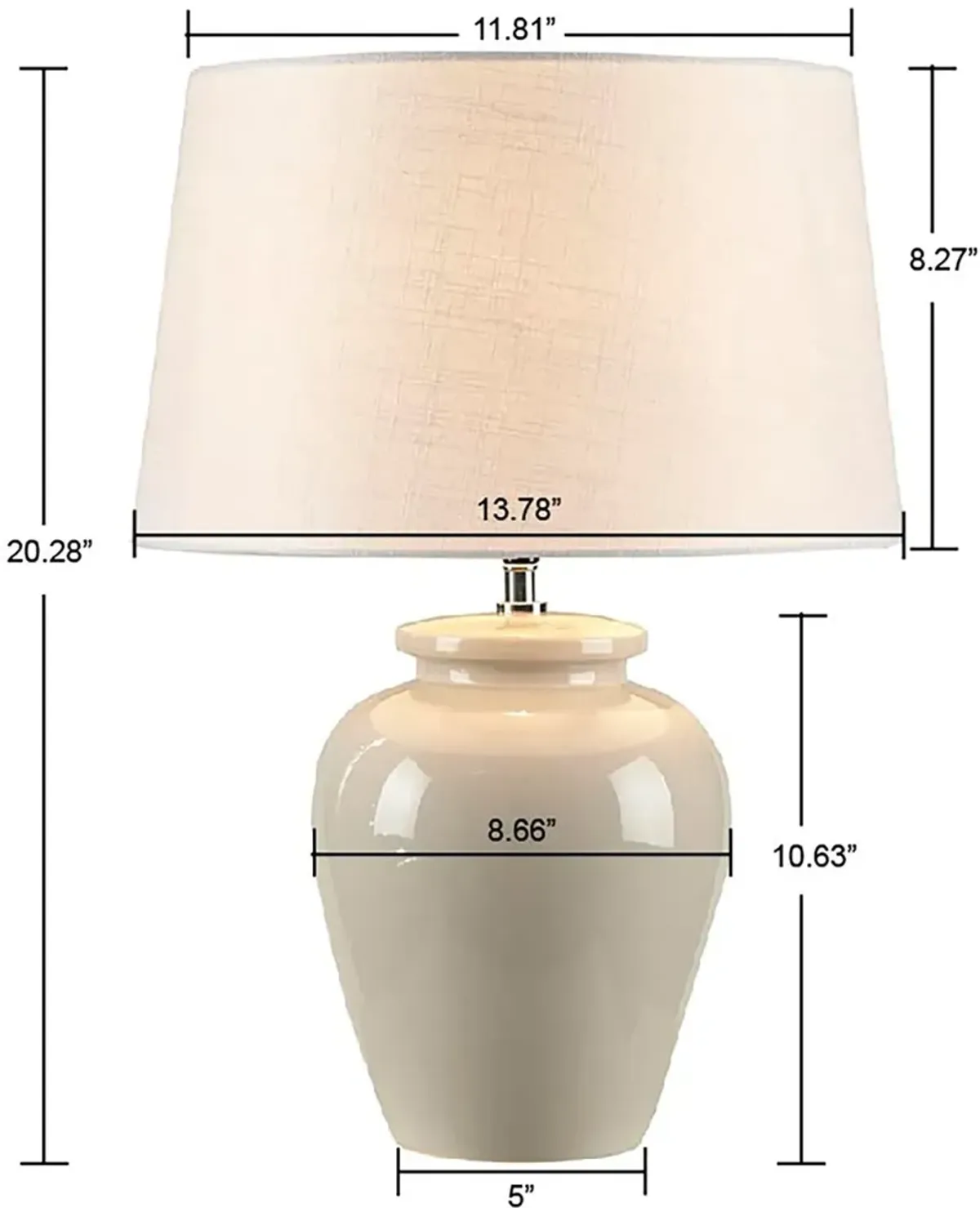 Reena 20'' Table Lamp